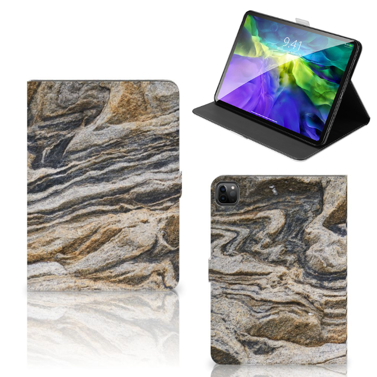 iPad Pro 11 2020/2021/2022 Leuk Tablet hoesje  Steen