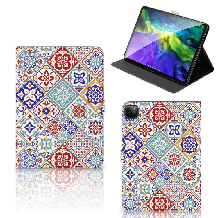 iPad Pro 11 2020/2021/2022 Leuk Tablet hoesje  Tiles Color