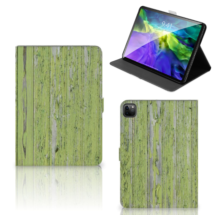 iPad Pro 11 2020/2021/2022 Tablet Book Cover Green Wood