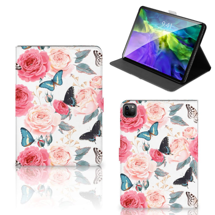 iPad Pro 11 2020/2021/2022 Tablet Cover Butterfly Roses