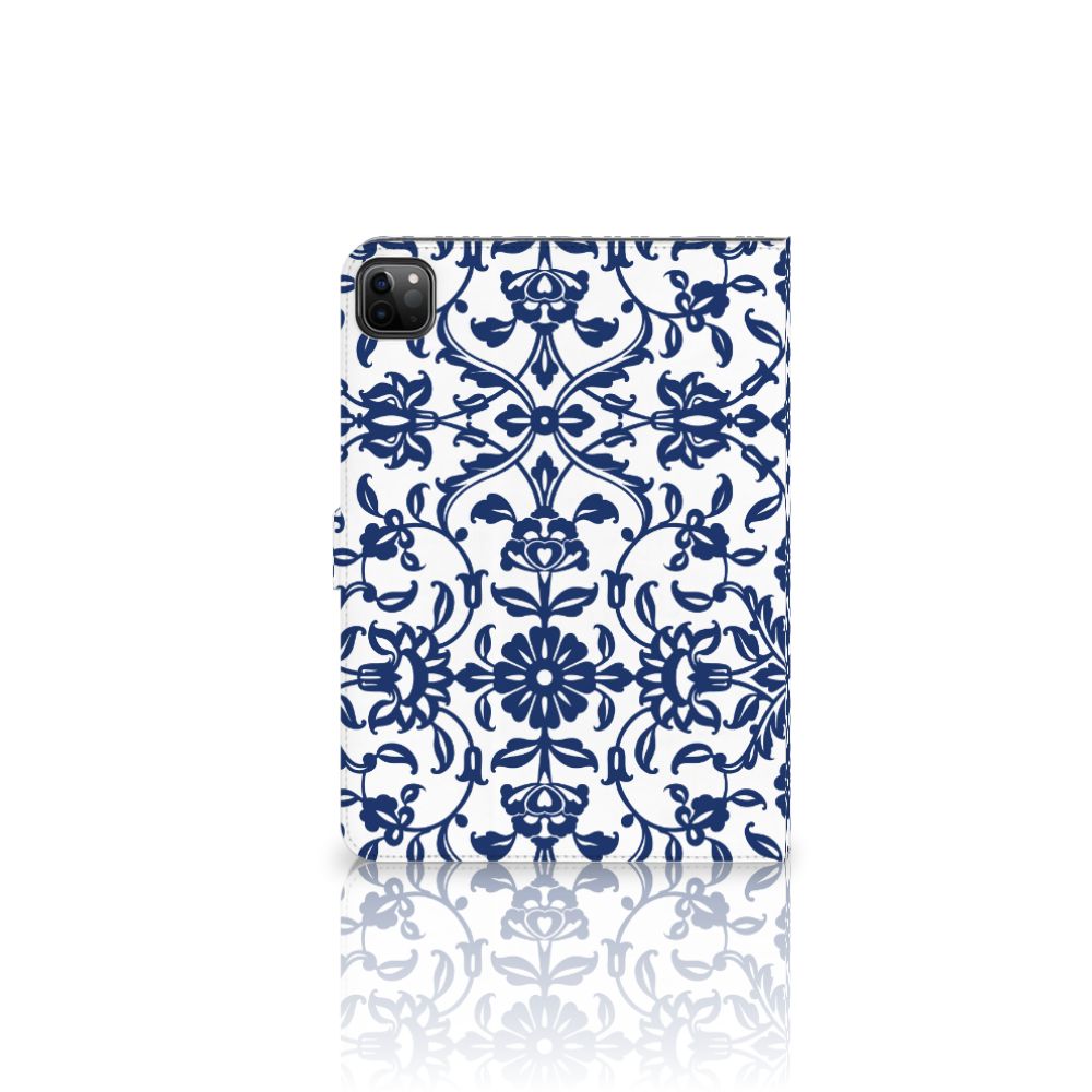 iPad Pro 11 2020/2021/2022 Tablet Cover Flower Blue