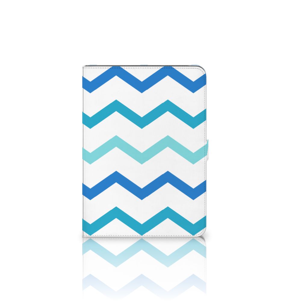 iPad Pro 11 2020/2021/2022 Tablet Hoes Zigzag Blauw