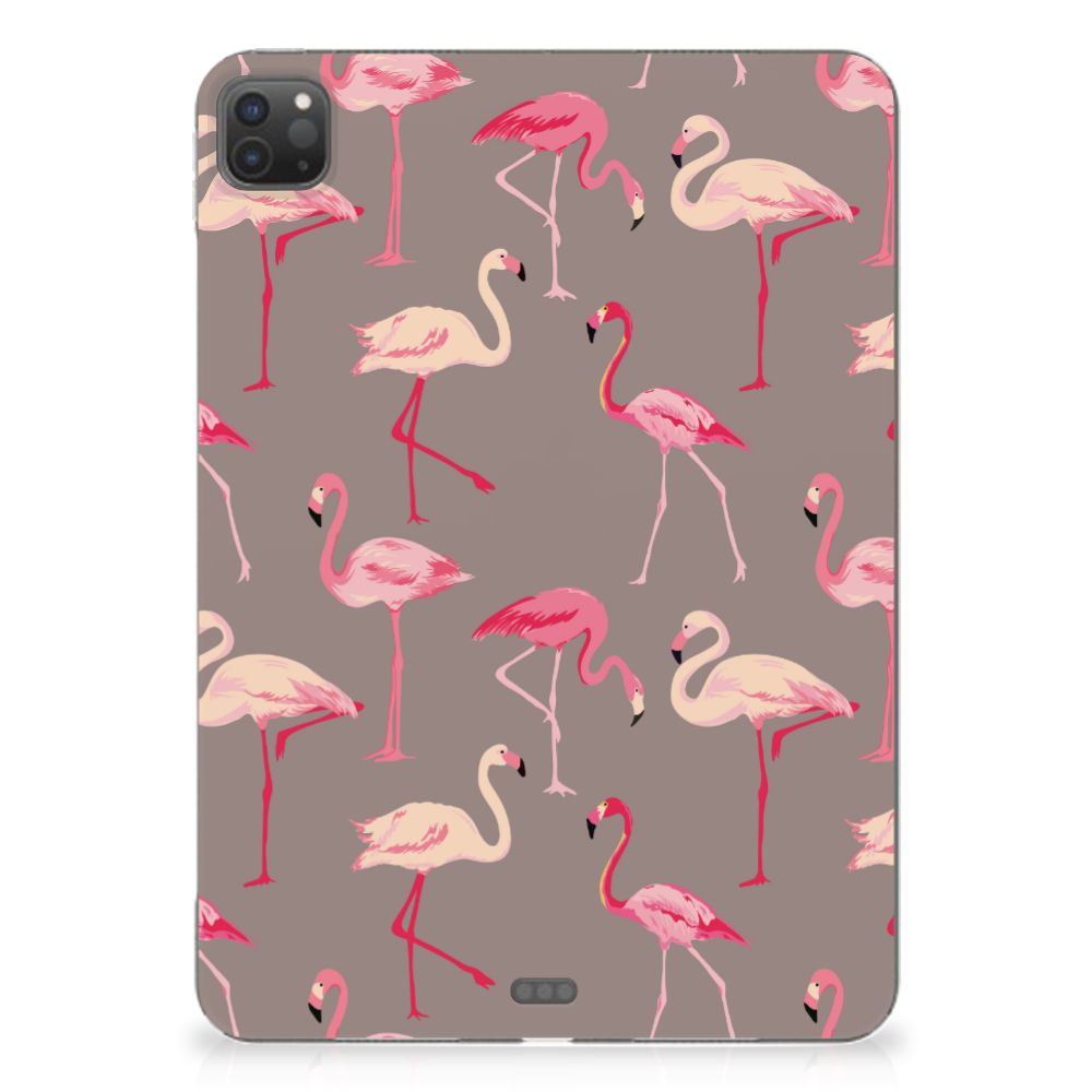 iPad Pro 11 (2024) Back Case Flamingo flamingo design achterkant