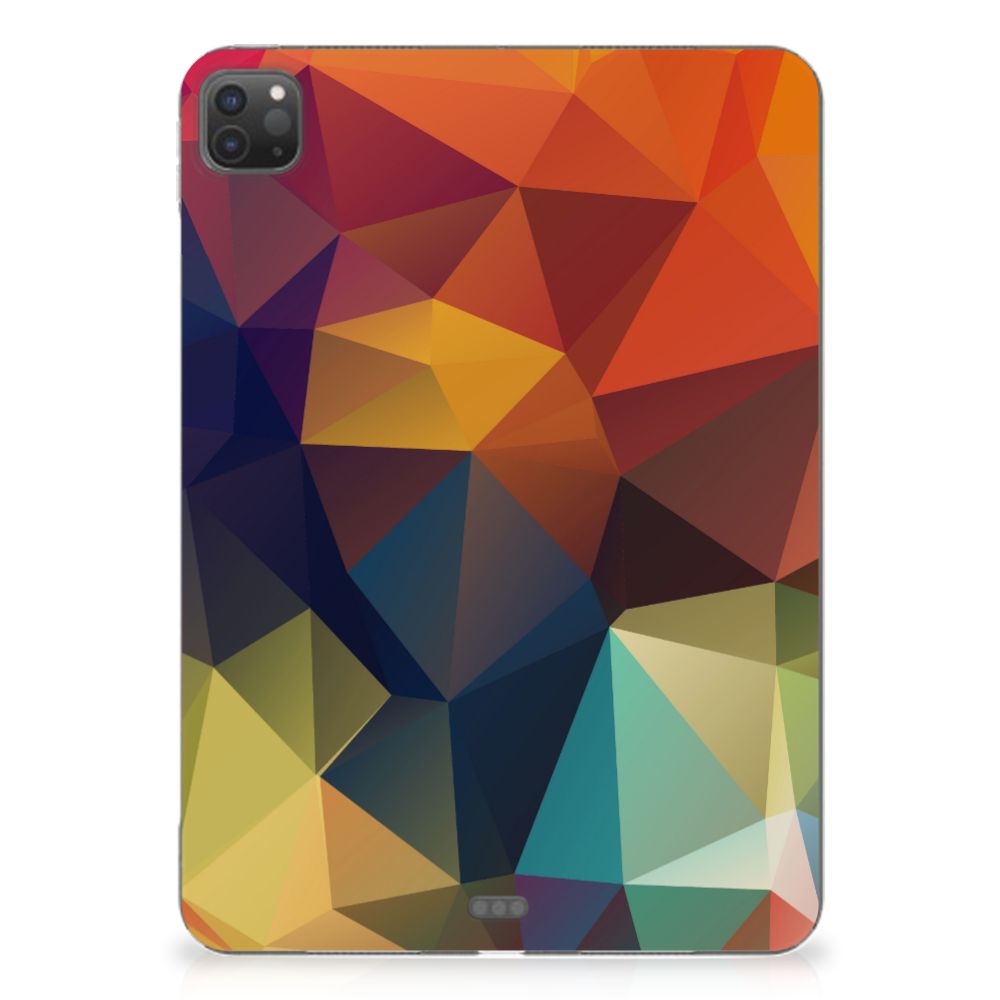iPad Pro 11 (2024) Back Cover Polygon Color abstract ontwerp kleurrijke driehoeken