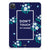 iPad Pro 11 (2024) Print Case Flowers Blue DTMP voorkant