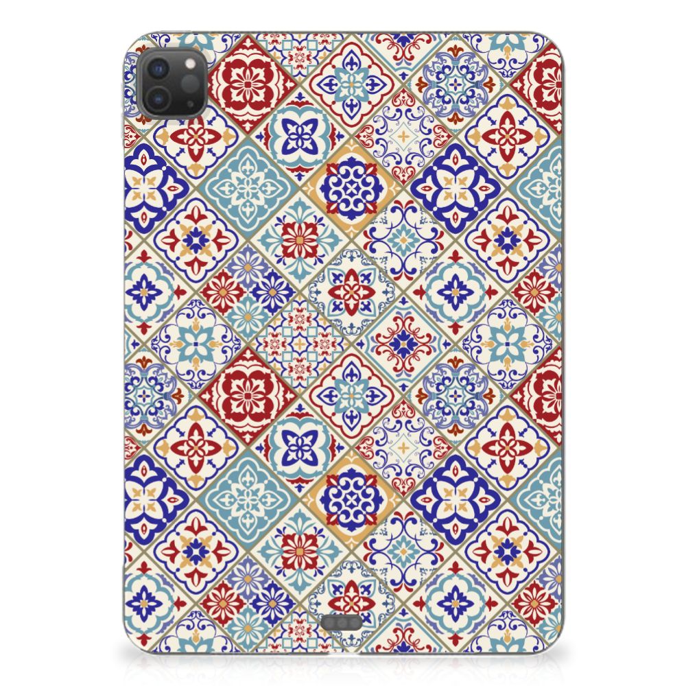 iPad Pro 11 (2024) Tablet Back Cover Tiles Color design kleurrijke tegels bovenansicht