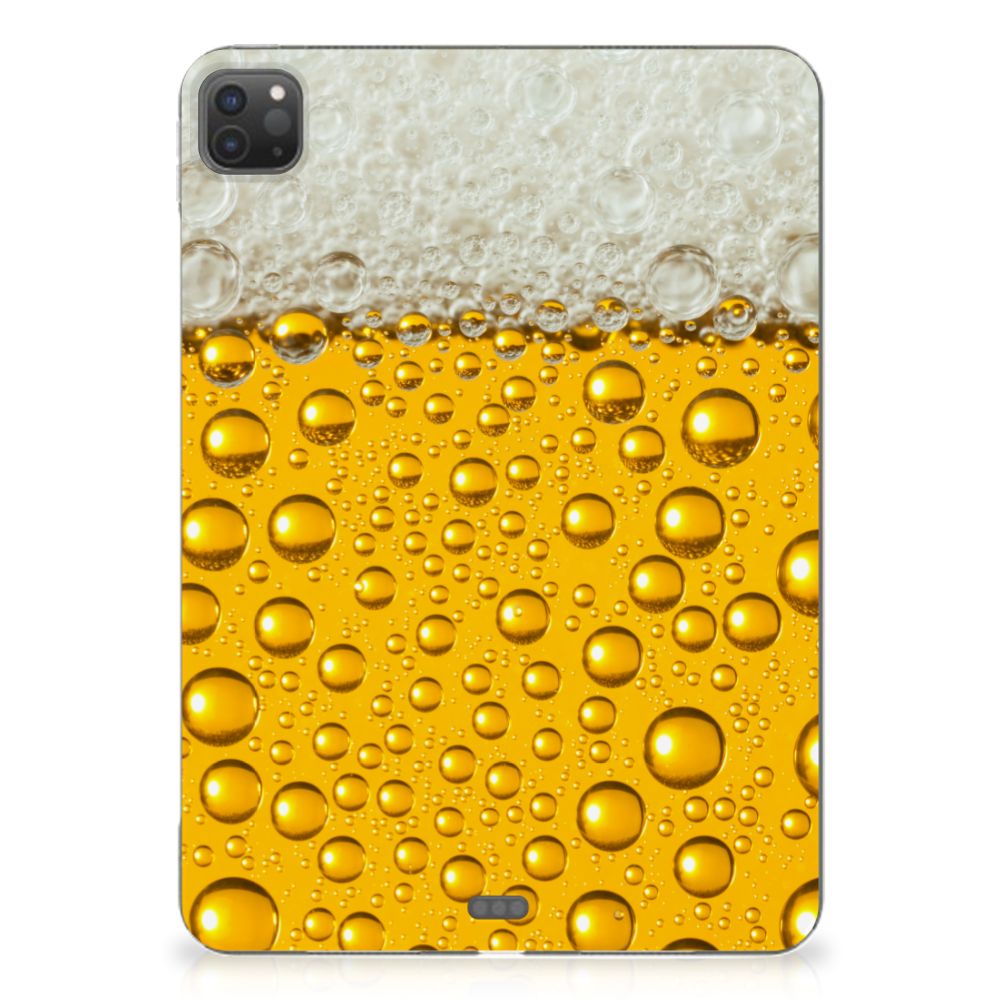 iPad Pro 11 (2024) Tablet Cover Bier bierprint achterzijde