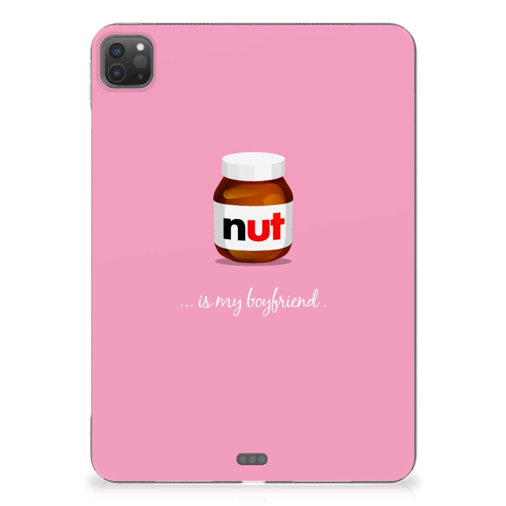iPad Pro 11 (2024) Tablet Cover Nut Boyfriend roze achterzijde illustration