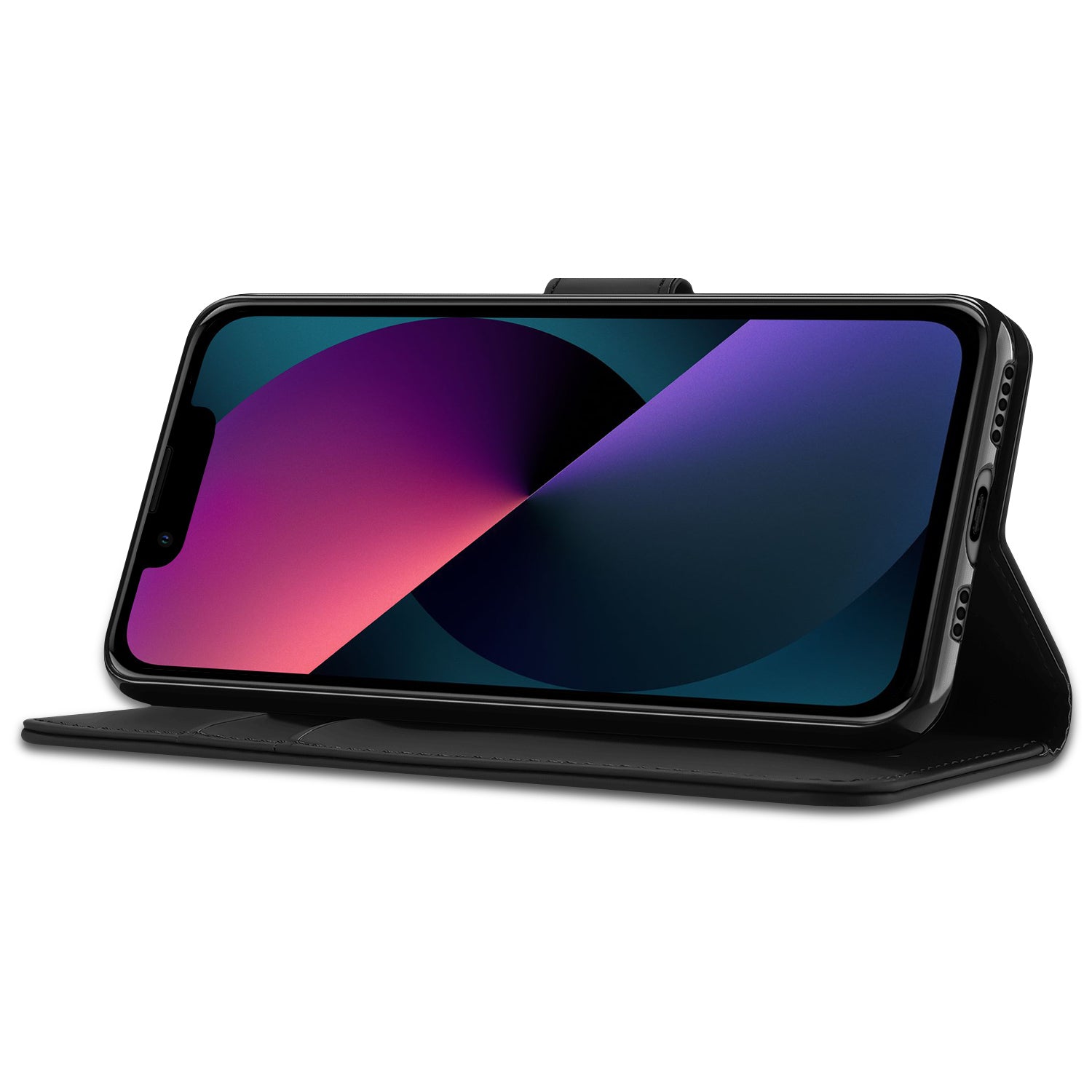 iPhone 12 | 12 Pro Hoesje Zwart met Pasjeshouder