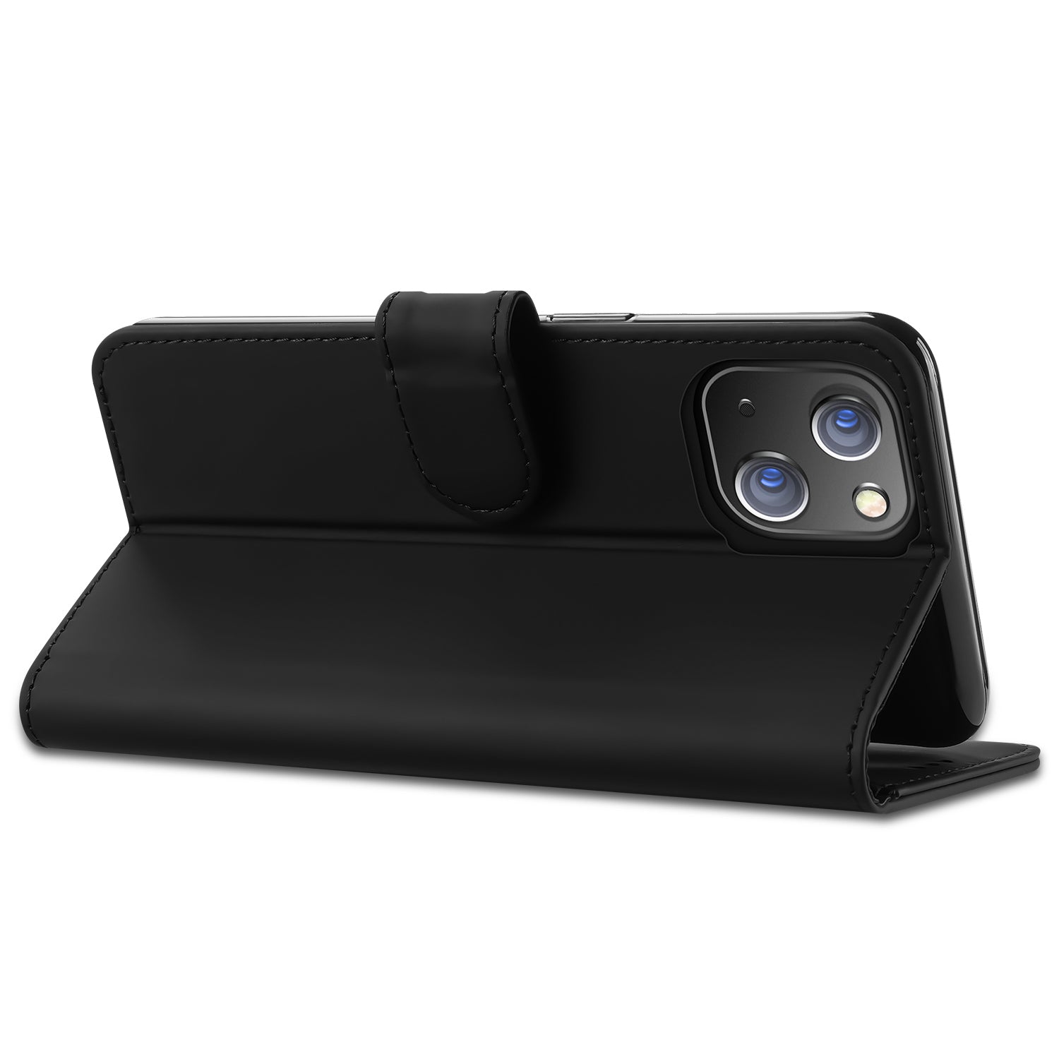 iPhone 12 | 12 Pro Hoesje Zwart met Pasjeshouder