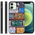 Apple iPhone 12 Mini Grip Case Kentekenplaten vintage design voorkant en zijkant