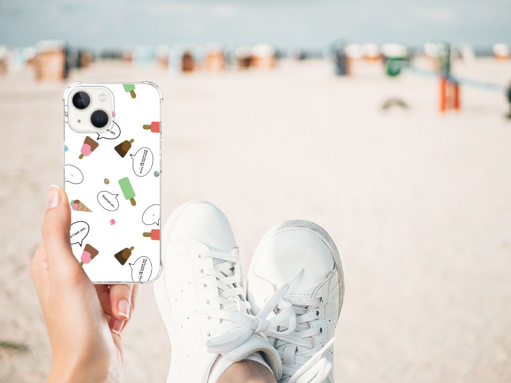 iPhone 13 Beschermhoes IJsjes design IJsjes aanzicht