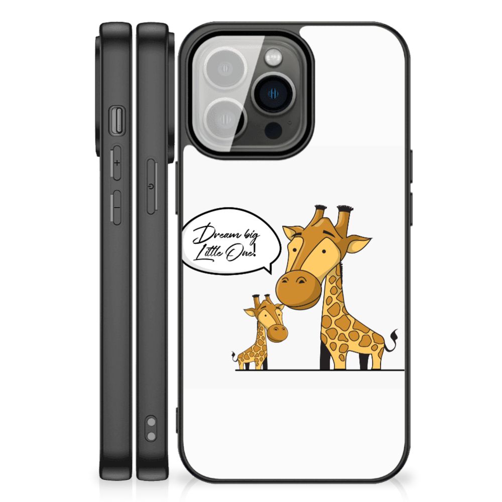 Apple iPhone 13 Pro Max Hoesje Giraffe illustratie voorkant