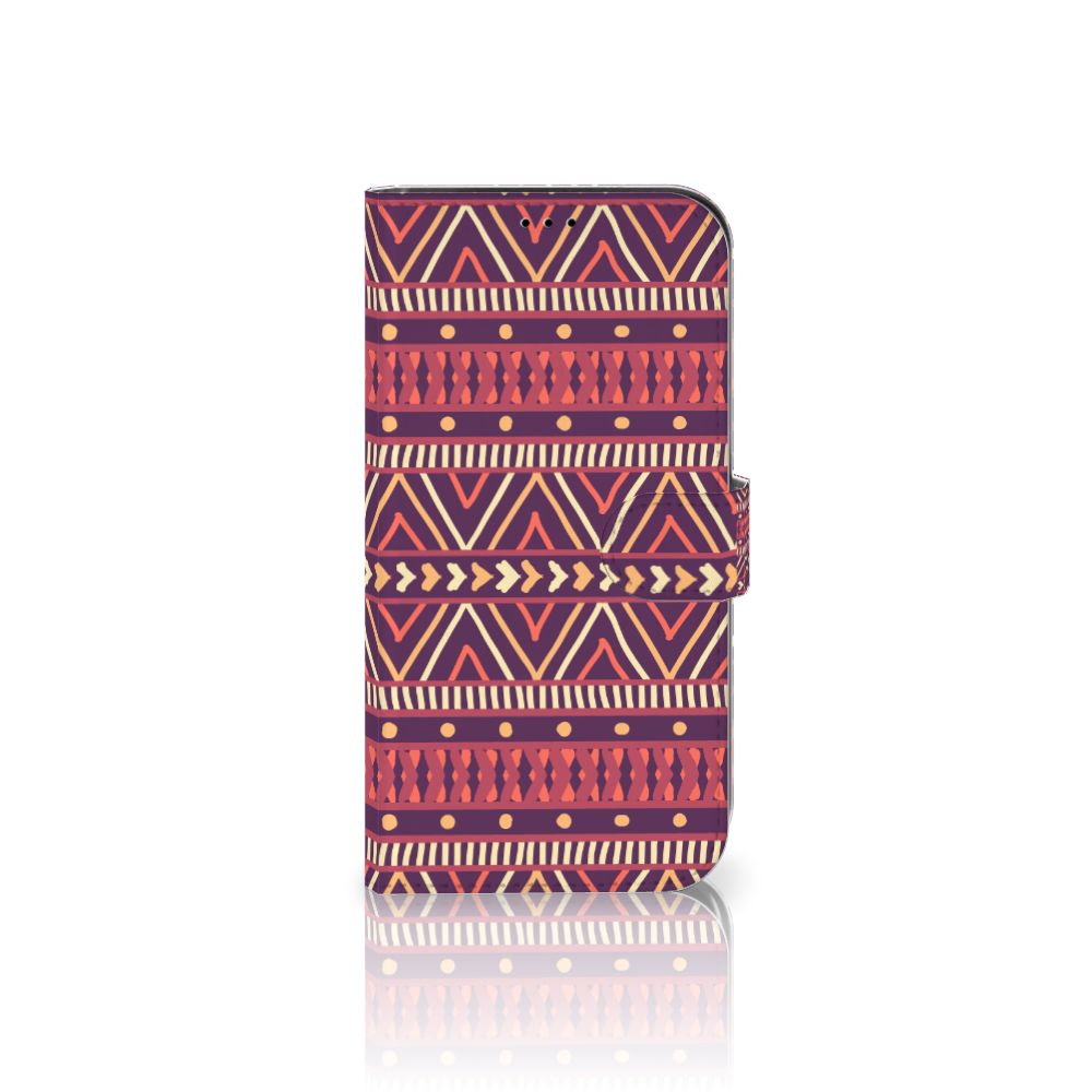 iPhone 13 Pro Max Telefoon Hoesje Aztec Paars hoesje Aztec paars vooraanzicht