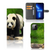 iPhone 13 Pro Max Telefoonhoesje met Pasjes Panda telefoonhoesje panda design vooraan zijkant achteraan