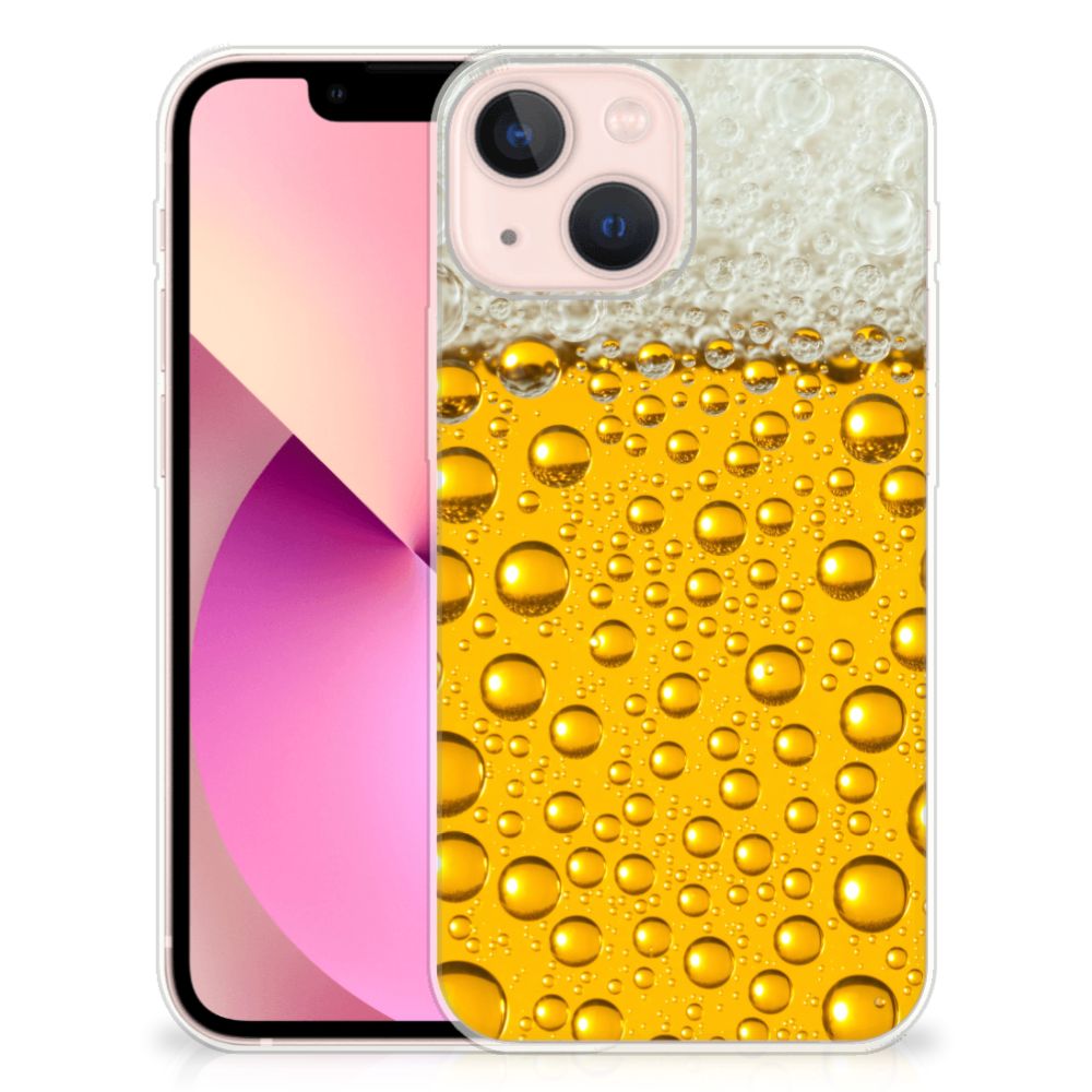 iPhone 13 mini Siliconen Case Bier bierprint voorkant