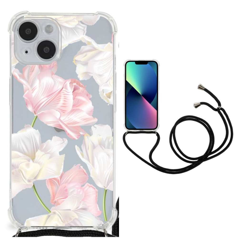 iPhone 14 Case Lovely Flowers telefoontas floral design voorkant