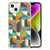 Apple iPhone 14 Doorzichtige Silicone Hoesje Funky Retro voorkant
