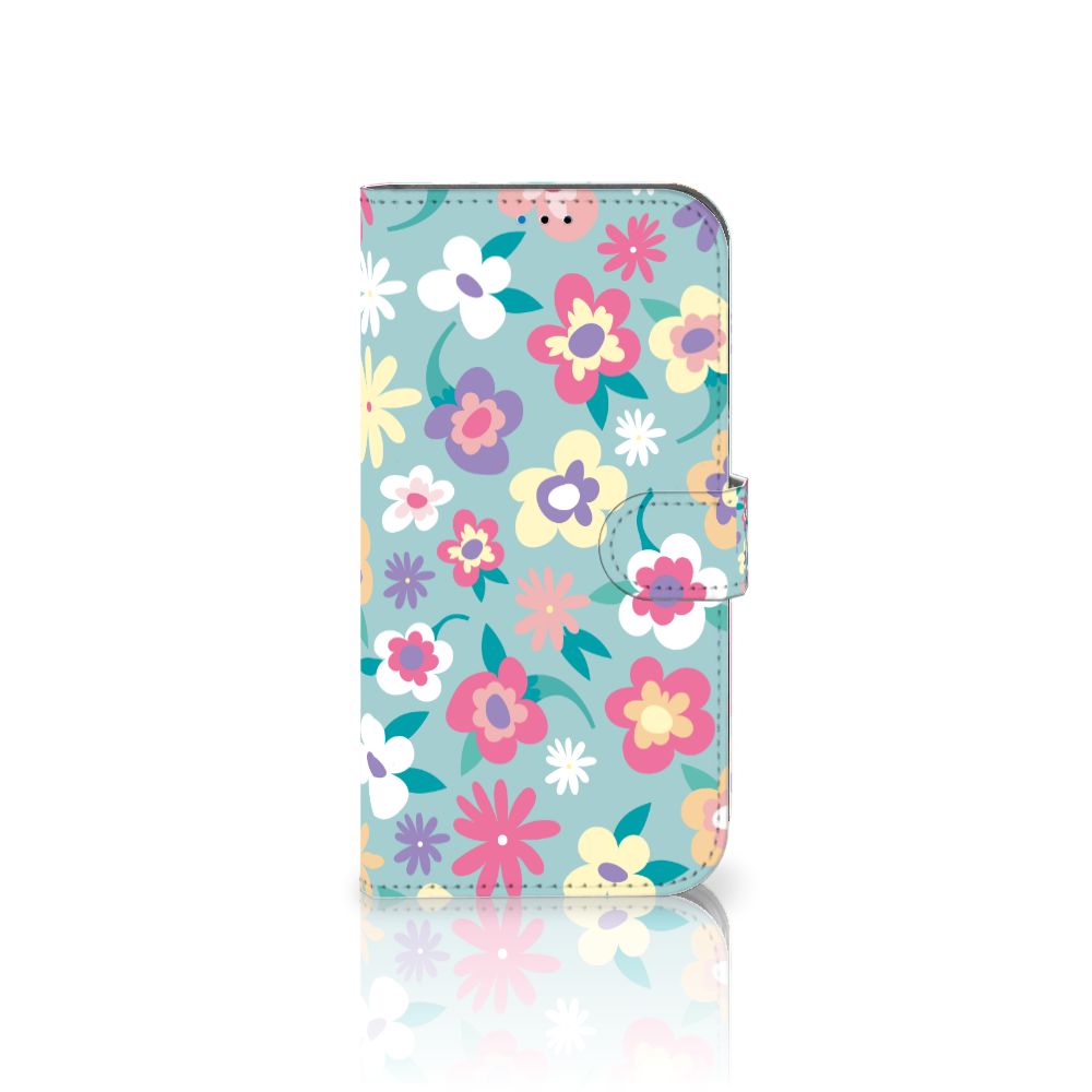 iPhone 14 Pro Max Hoesje Flower Power bloemen design voorkant