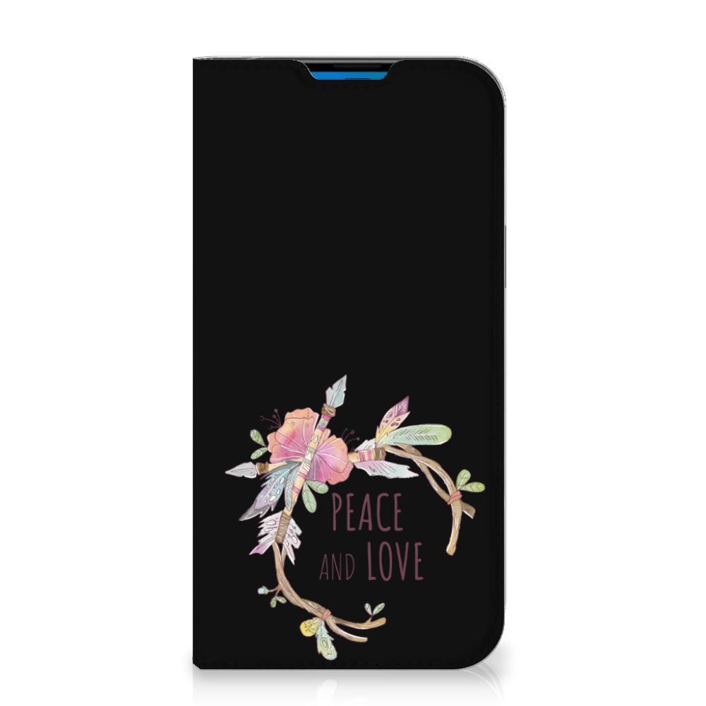 iPhone 14 Pro Max Magnet Case Boho Text voorzijde