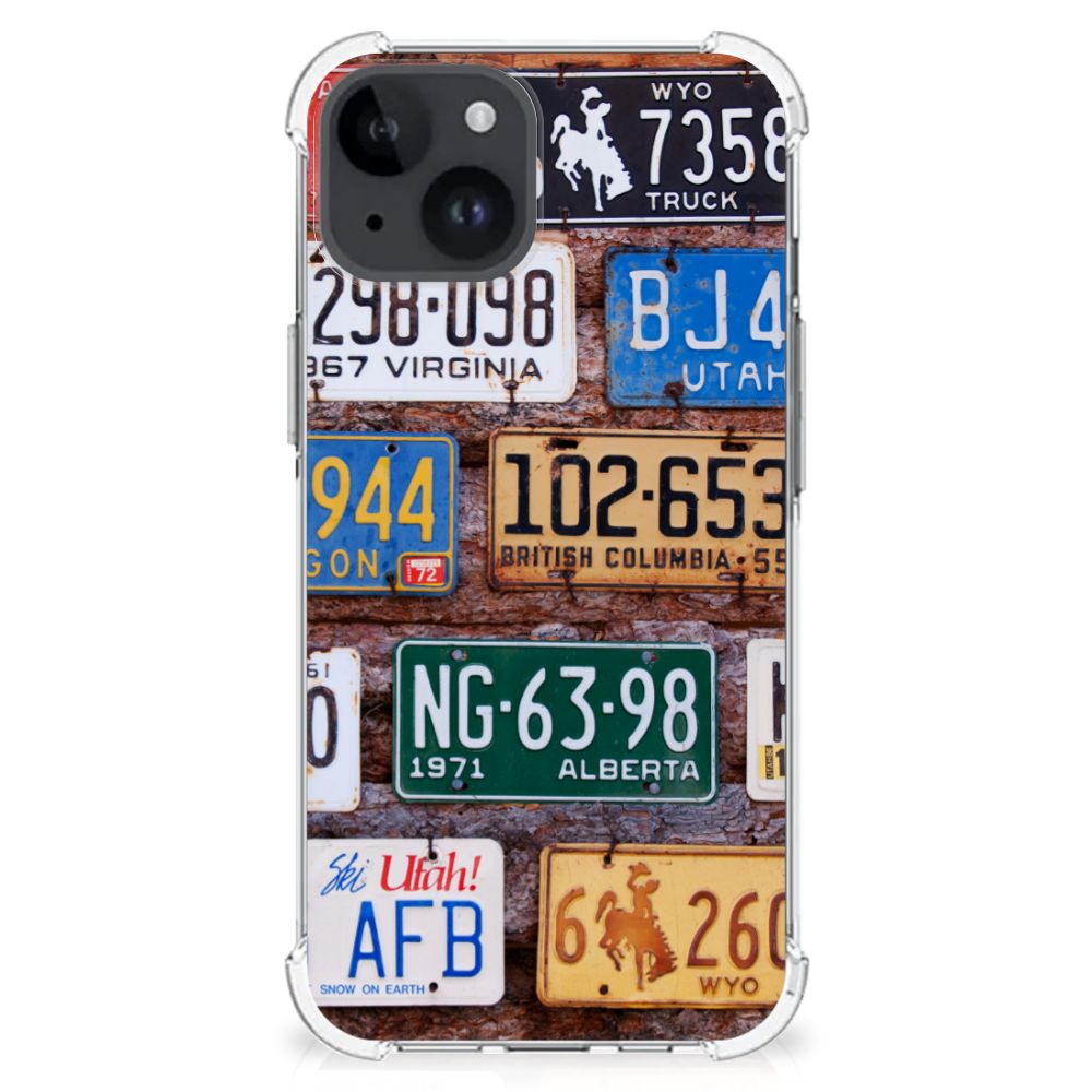 iPhone 15 Anti-shock Hoesje met foto Kentekenplaten B2C Telecom