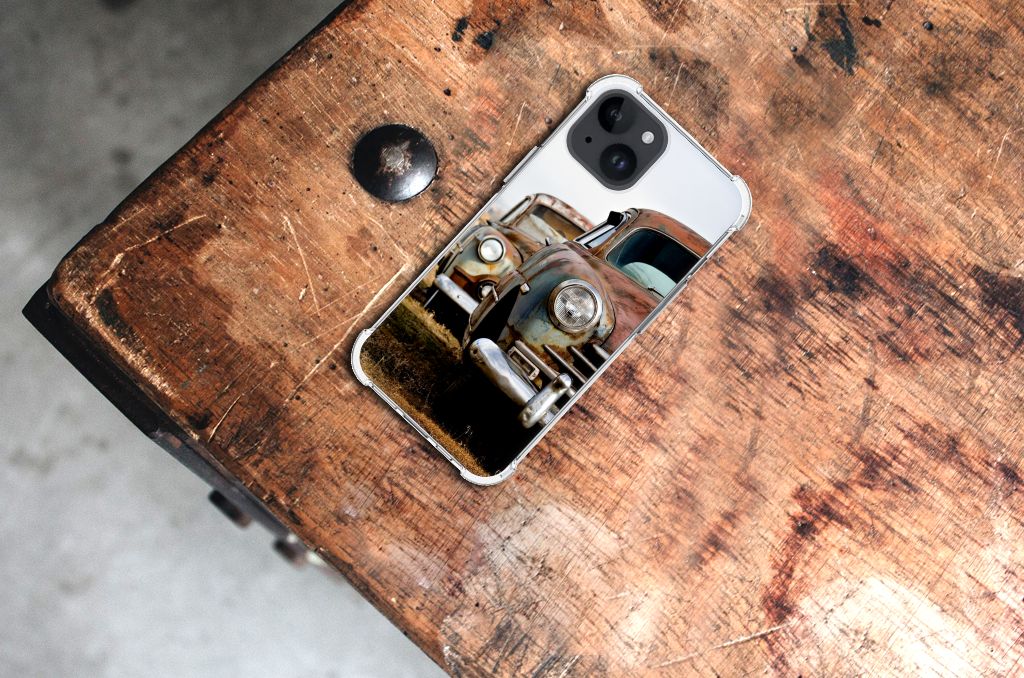iPhone 15 Anti-shock Hoesje met foto Vintage Auto B2C Telecom