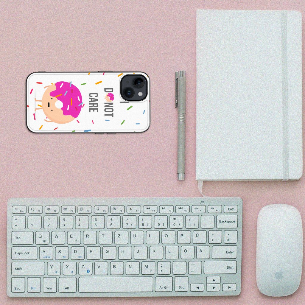 iPhone 15 Back Cover Hoesje Donut Roze B2C Telecom
