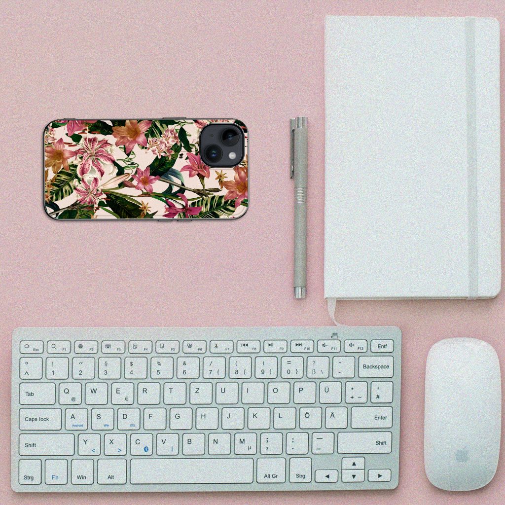 iPhone 15 Bloemen Hoesje Flowers B2C Telecom