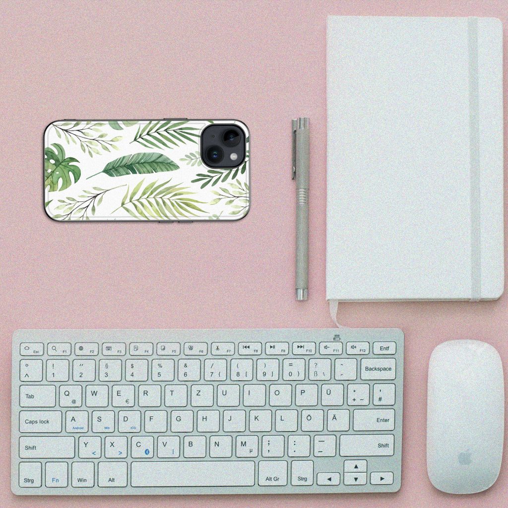 iPhone 15 Bloemen Hoesje Leaves B2C Telecom