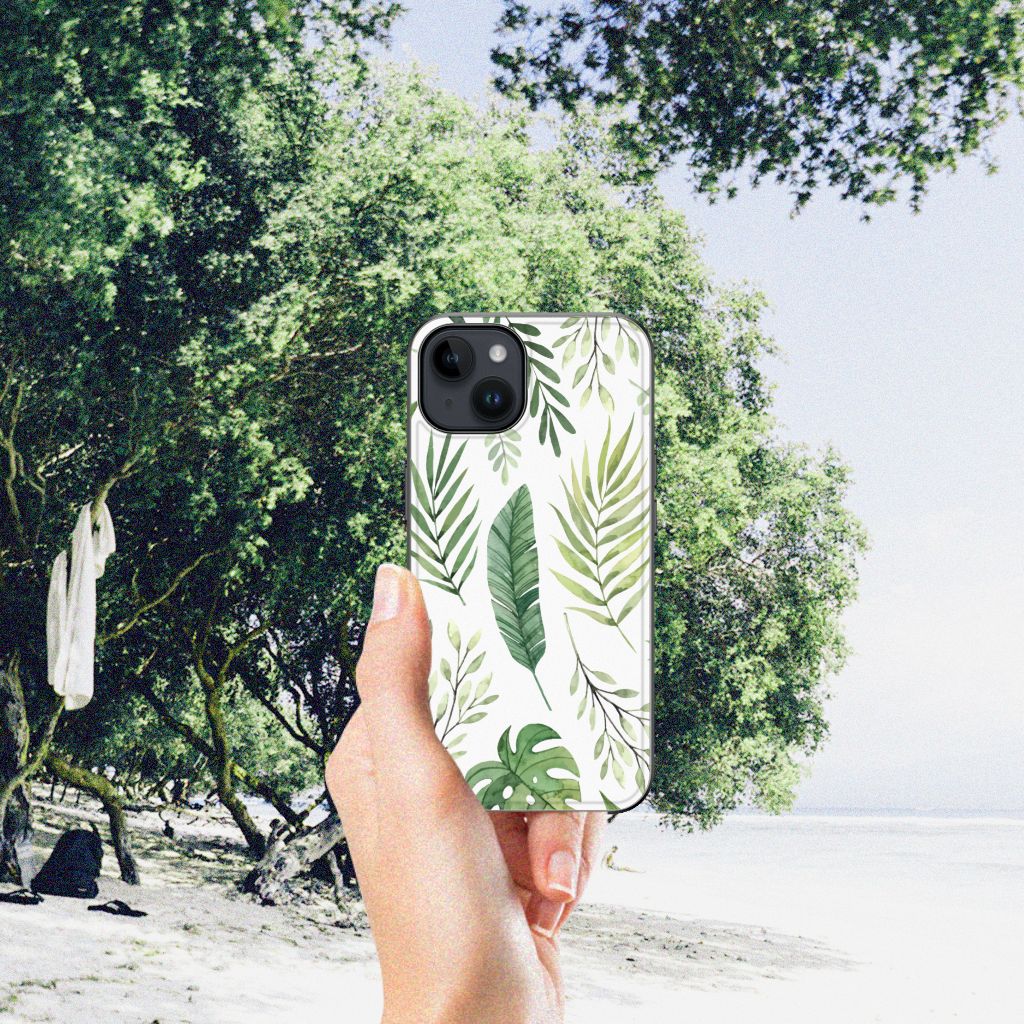 iPhone 15 Bloemen Hoesje Leaves B2C Telecom