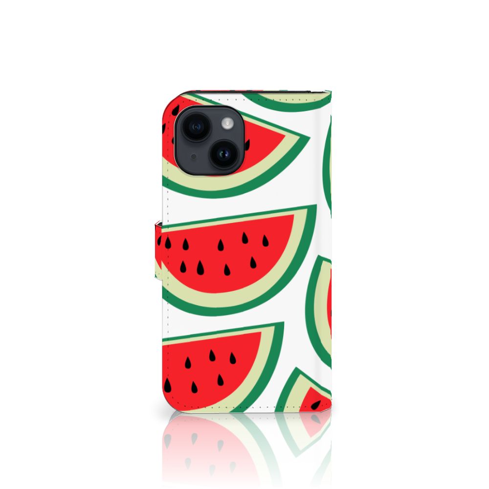 iPhone 15 Book Cover Watermelons met kleurrijke watermeloen ontwerpen 🍉.