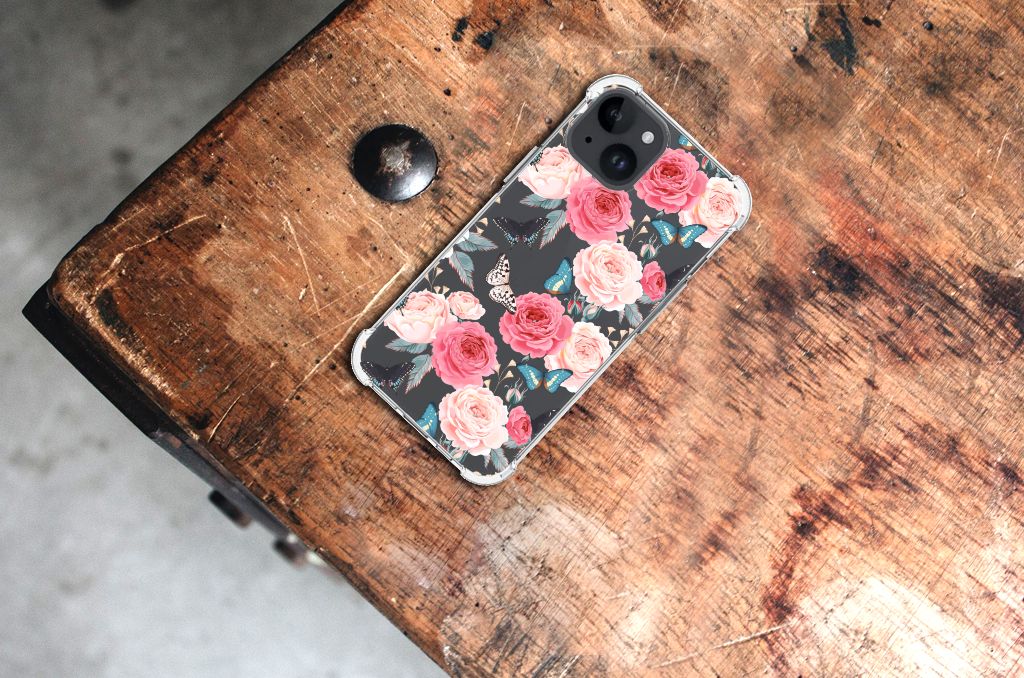 iPhone 15 Case Butterfly Roses B2C Telecom