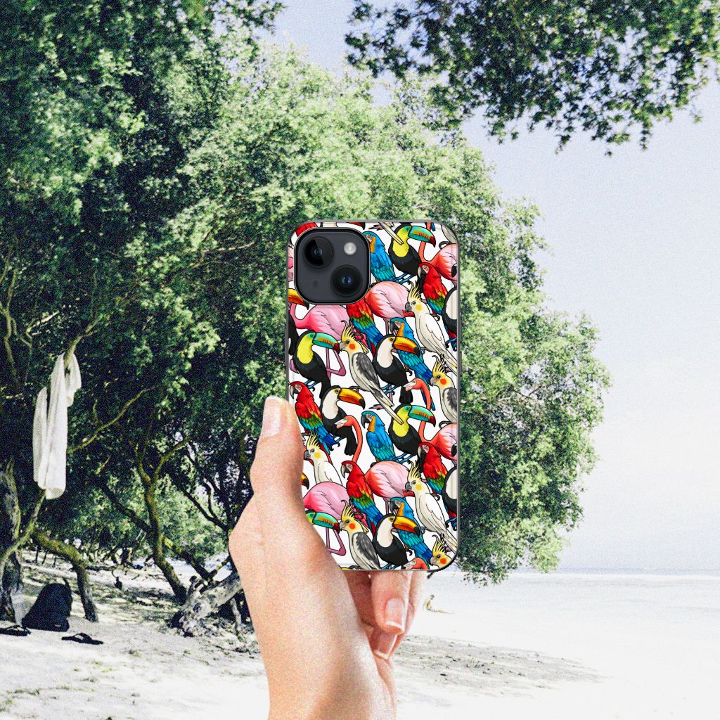 iPhone 15 Dierenprint Telefoonhoesje Birds B2C Telecom