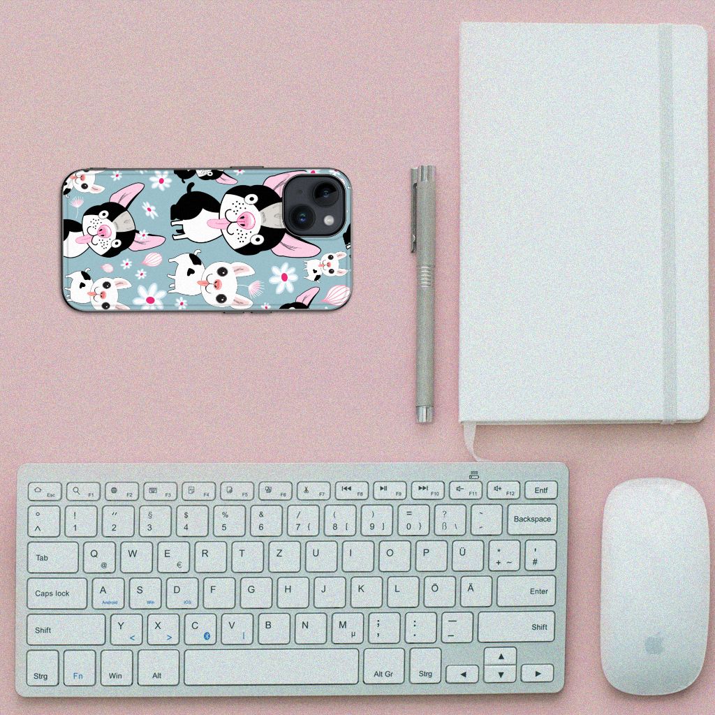 iPhone 15 Dierenprint Telefoonhoesje Hondjes B2C Telecom