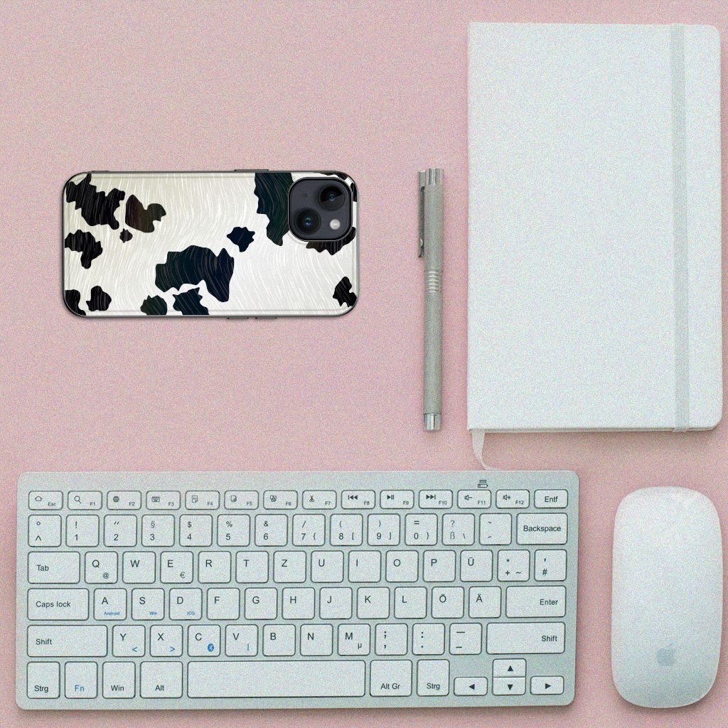 iPhone 15 Dierenprint Telefoonhoesje Koeienvlekken B2C Telecom