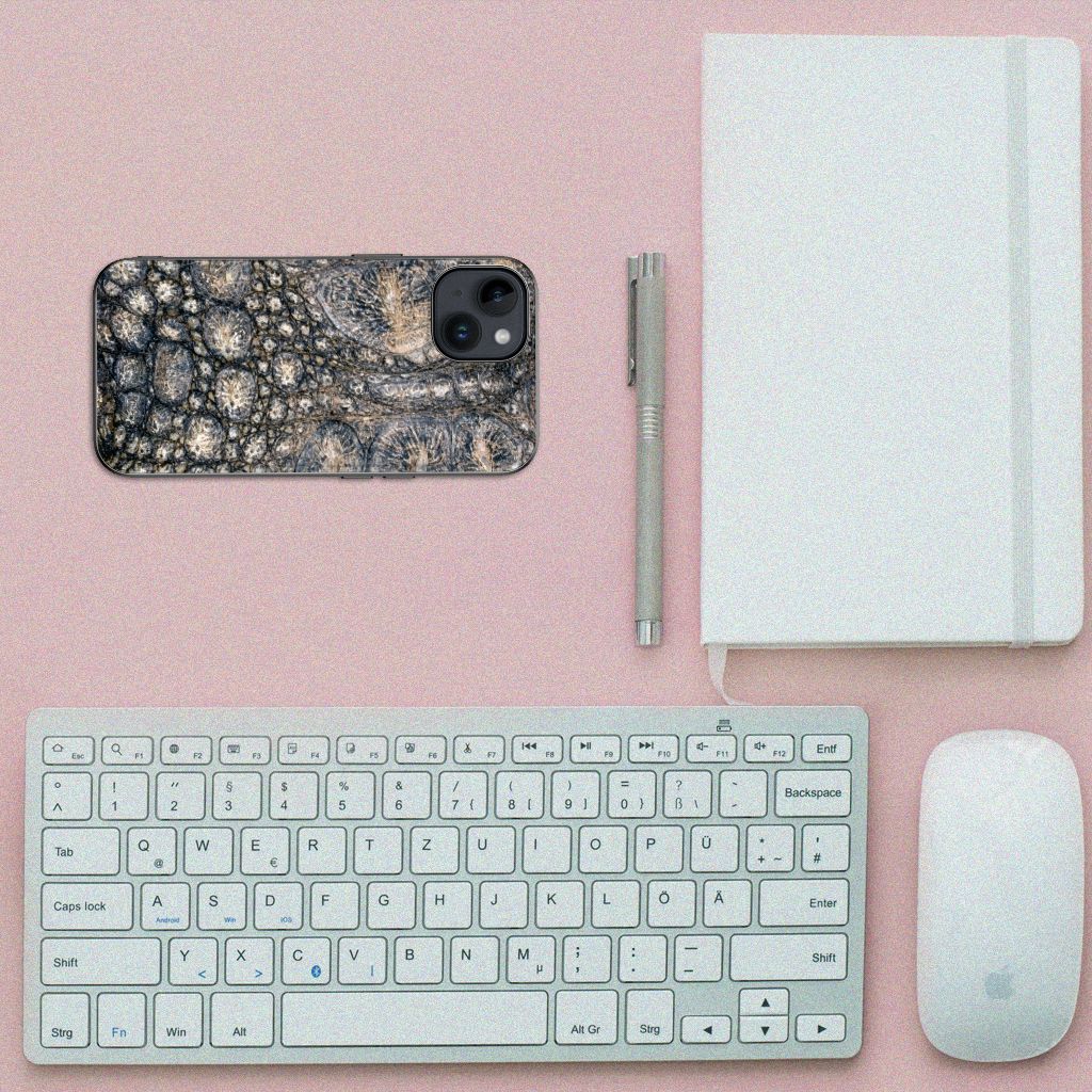 iPhone 15 Dierenprint Telefoonhoesje Krokodillenprint B2C Telecom