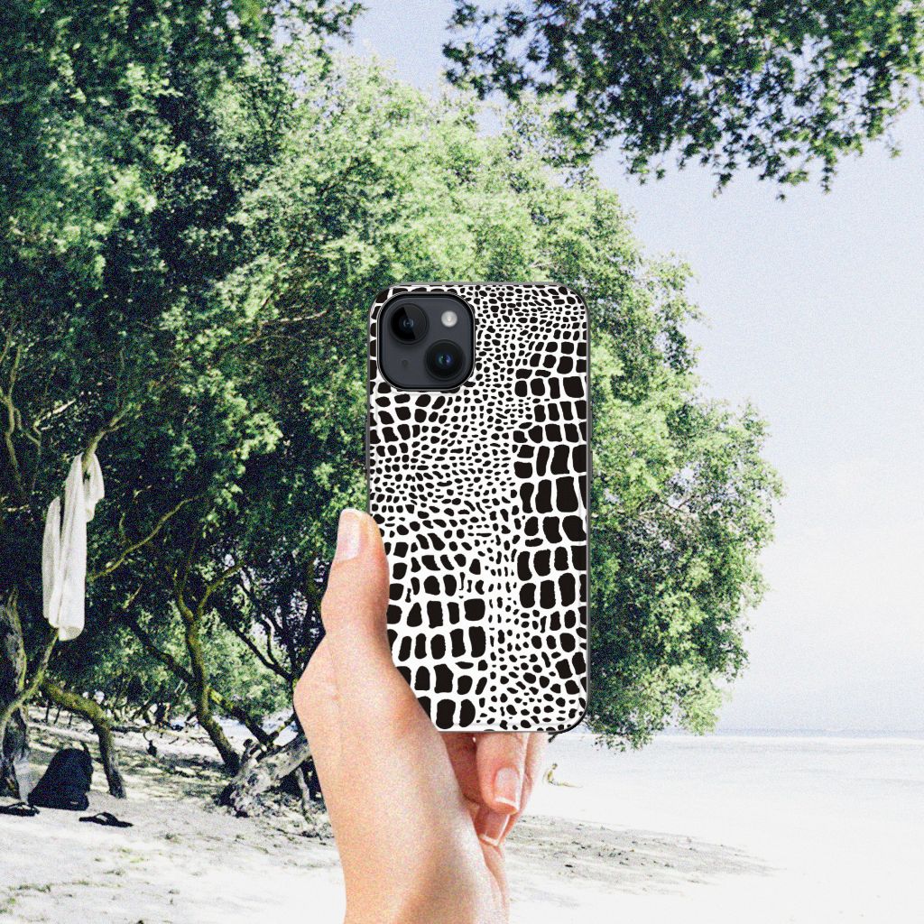 Apple iPhone 15 iPhone 15 Dierenprint Telefoonhoesje Slangenprint backcover dierenprint hand