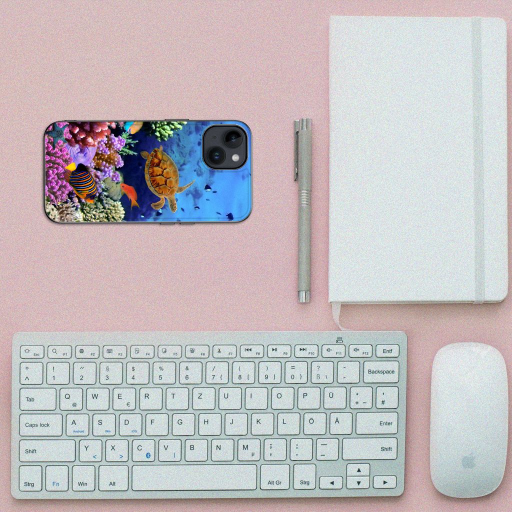 iPhone 15 Dierenprint Telefoonhoesje Vissen B2C Telecom