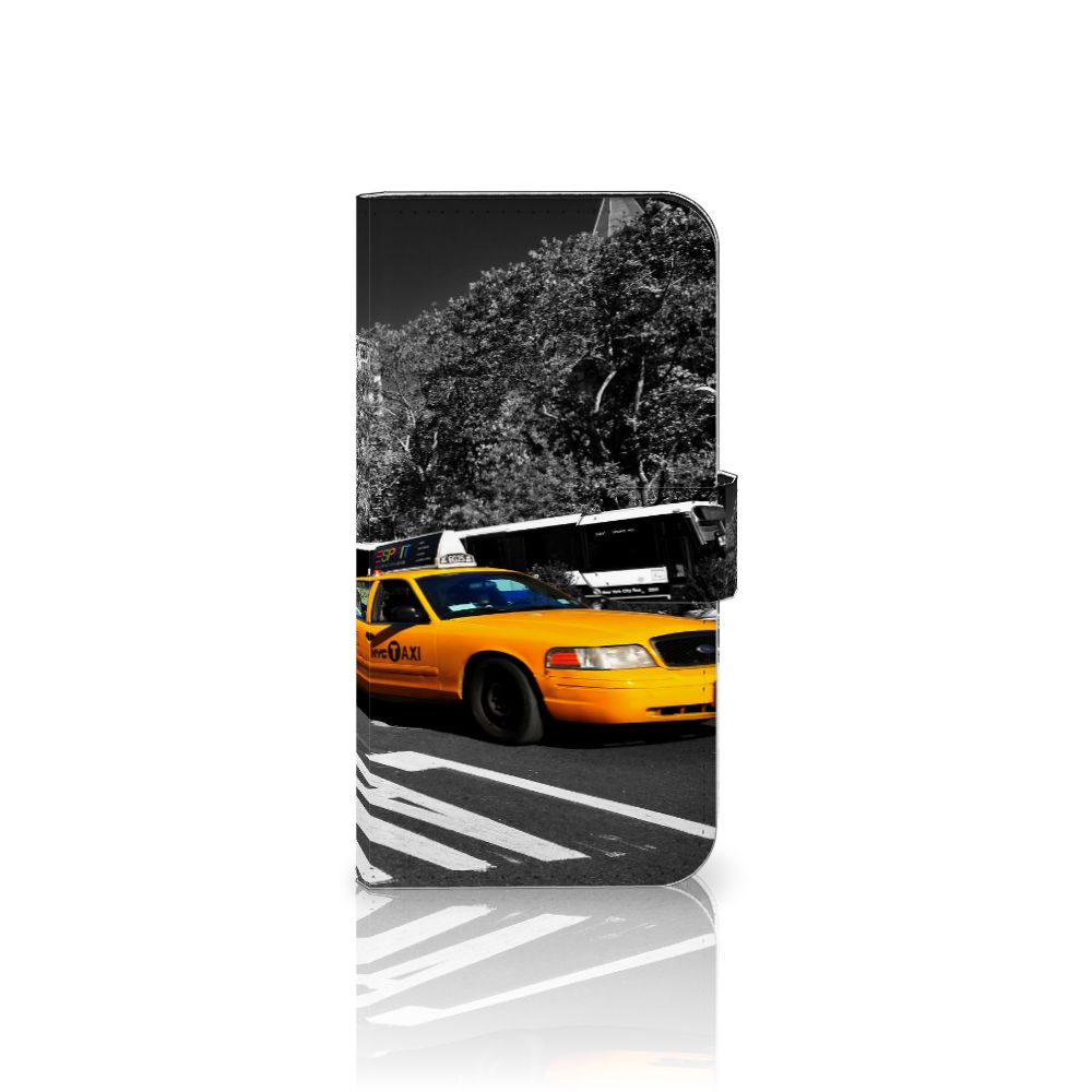 Apple iPhone 15 Flip Cover New York Taxi zijaanzicht