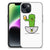 Apple iPhone 15 Hoesje Braktus illustratie cactus aanzicht