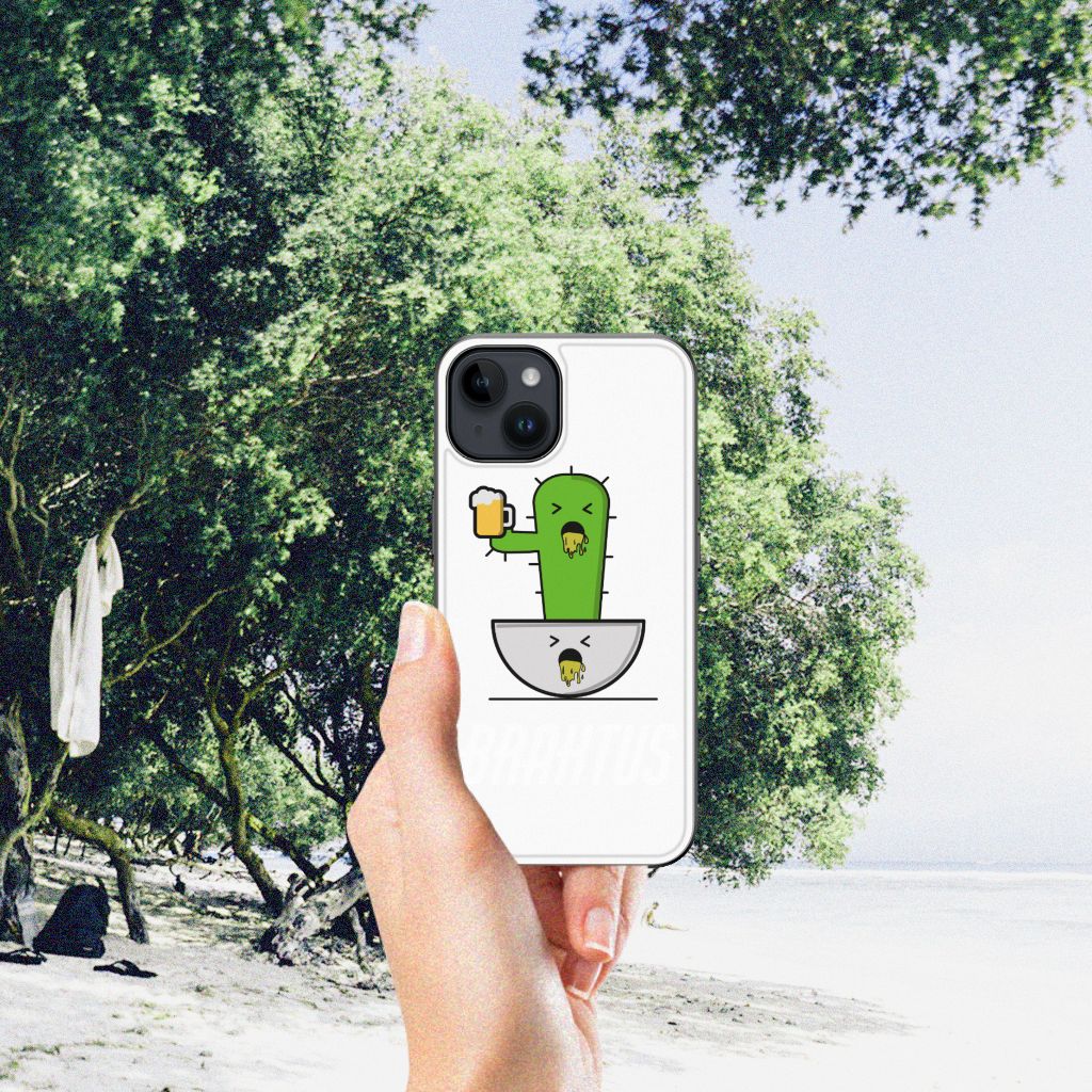 iPhone 15 Hoesje Braktus illustraties cactus design voorkant