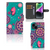 iPhone 15 Hoesje Cirkels en Vlinders met kleurrijke design en vlinders 🦋, geschikt voor pasjes en bescherming.