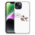 Apple iPhone 15 Hoesje Cow achterkant illustratie zwart