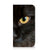 iPhone 15 Hoesje maken Zwarte Kat met close-up van het oog van een zwarte kat, mooi detail en beschermend design.