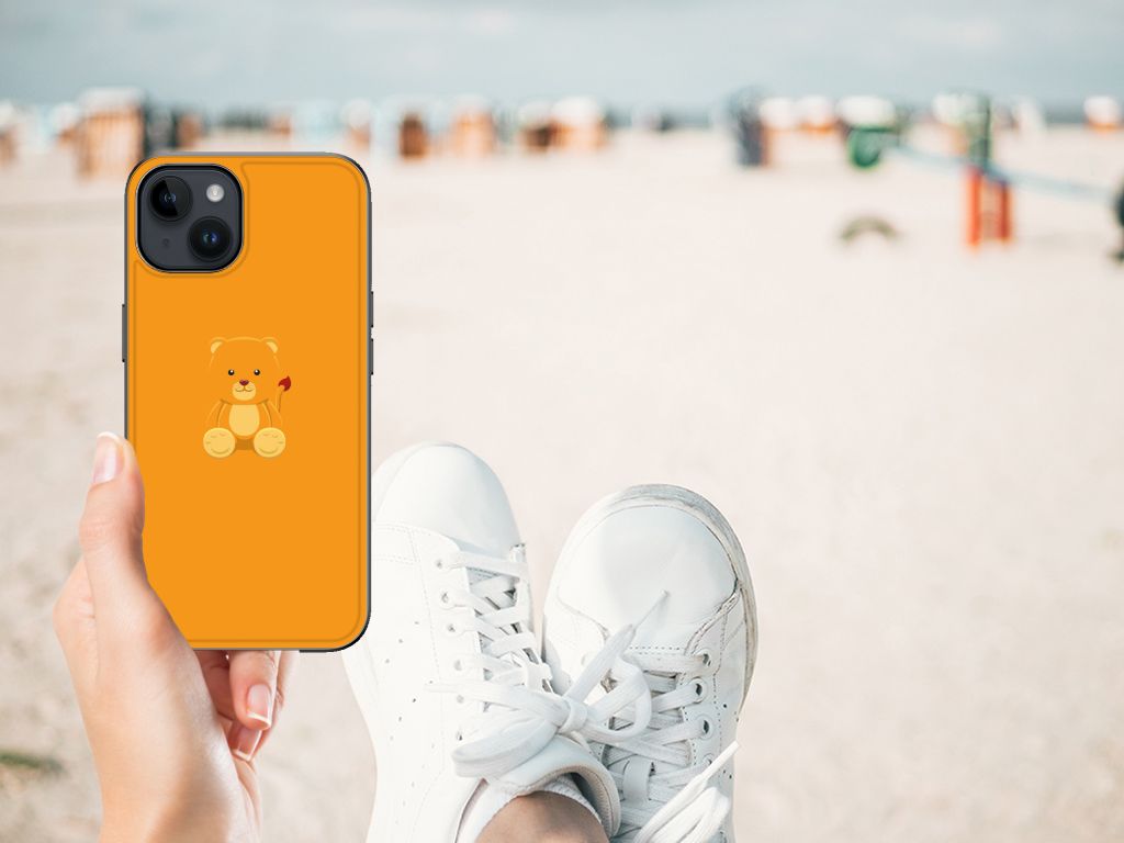Apple iPhone 15 Plus hoesje Baby Beer illustratie voorzijde