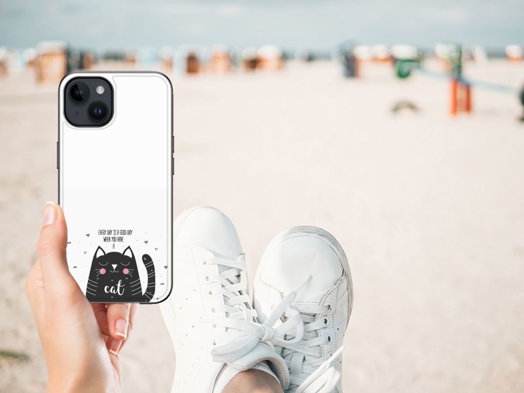 iPhone 15 Plus Hoesje Cat Good Day B2C Telecom