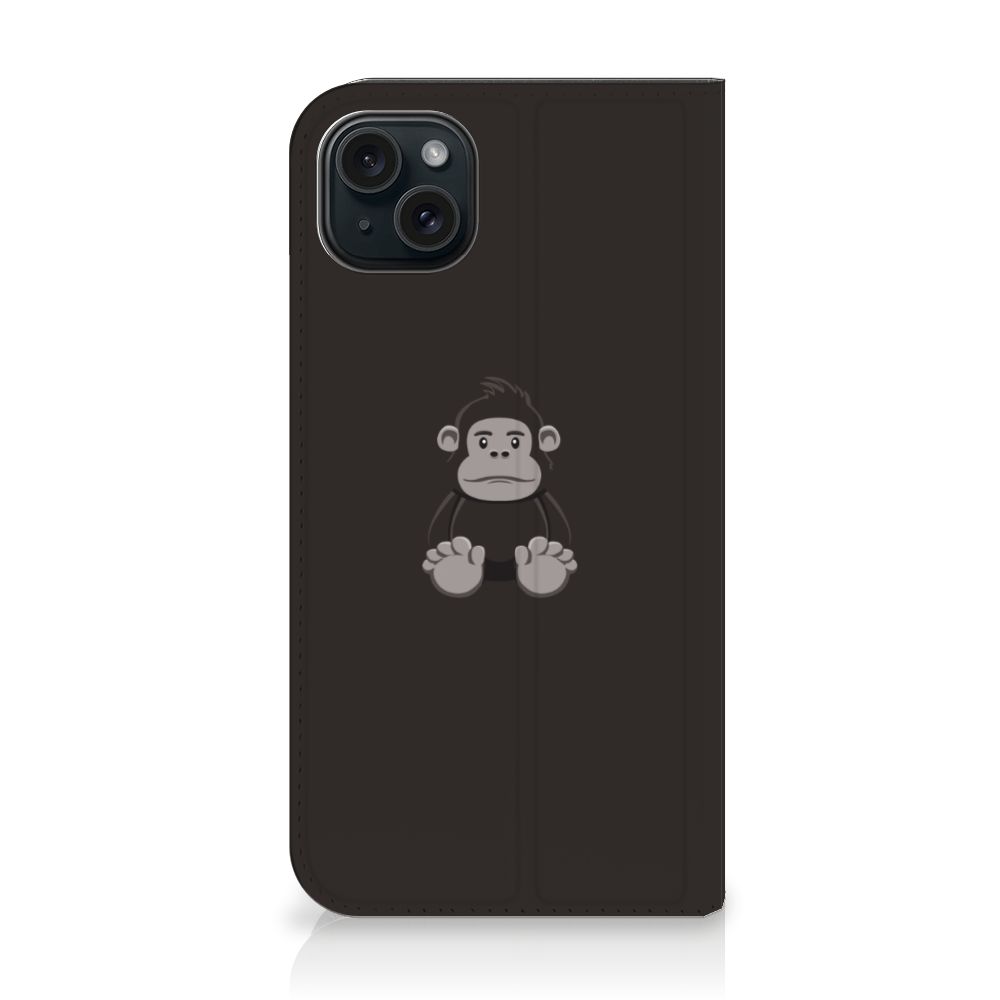 iPhone 15 Plus Magnet Case Gorilla telefoonhoesje gorilla design vooraanzicht
