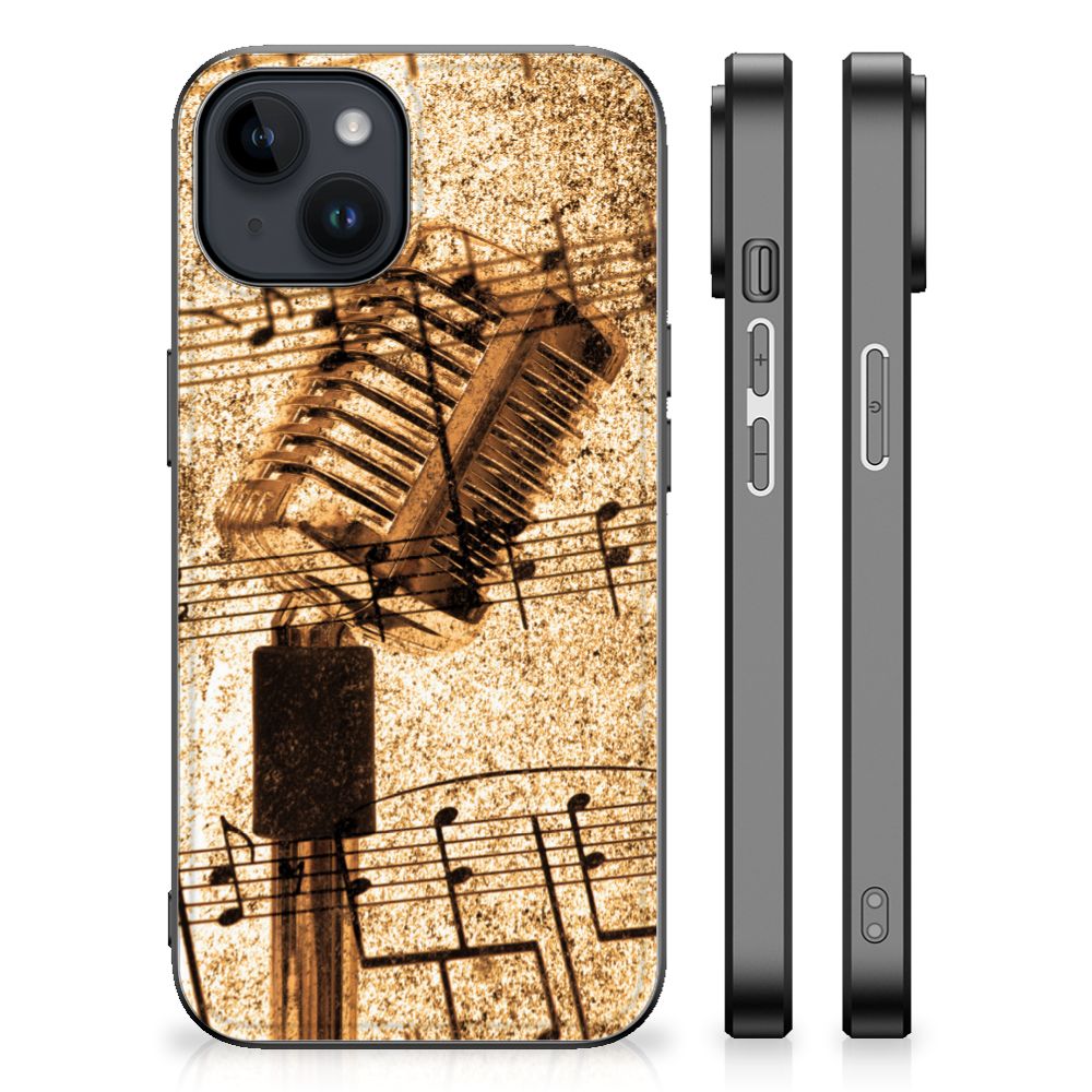 iPhone 15 Plus Silicone Back Case Bladmuziek B2C Telecom