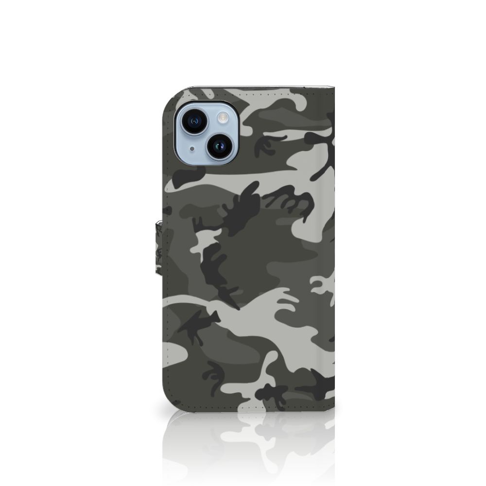 iPhone 15 Plus Telefoon Hoesje Army Light - Stoer camouflage ontwerp voor uitstekende bescherming.