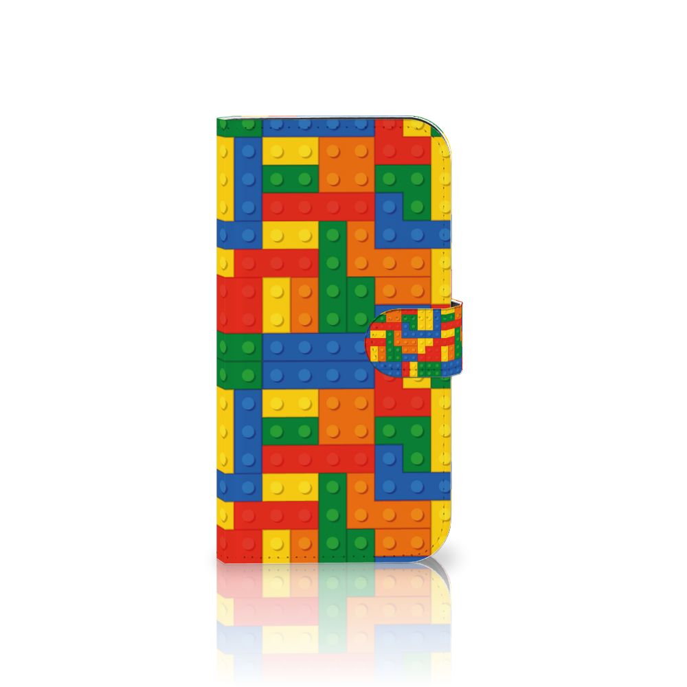 iPhone 15 Plus Telefoon Hoesje Blokken met kleurrijk blokken design voor een speelse uitstraling.